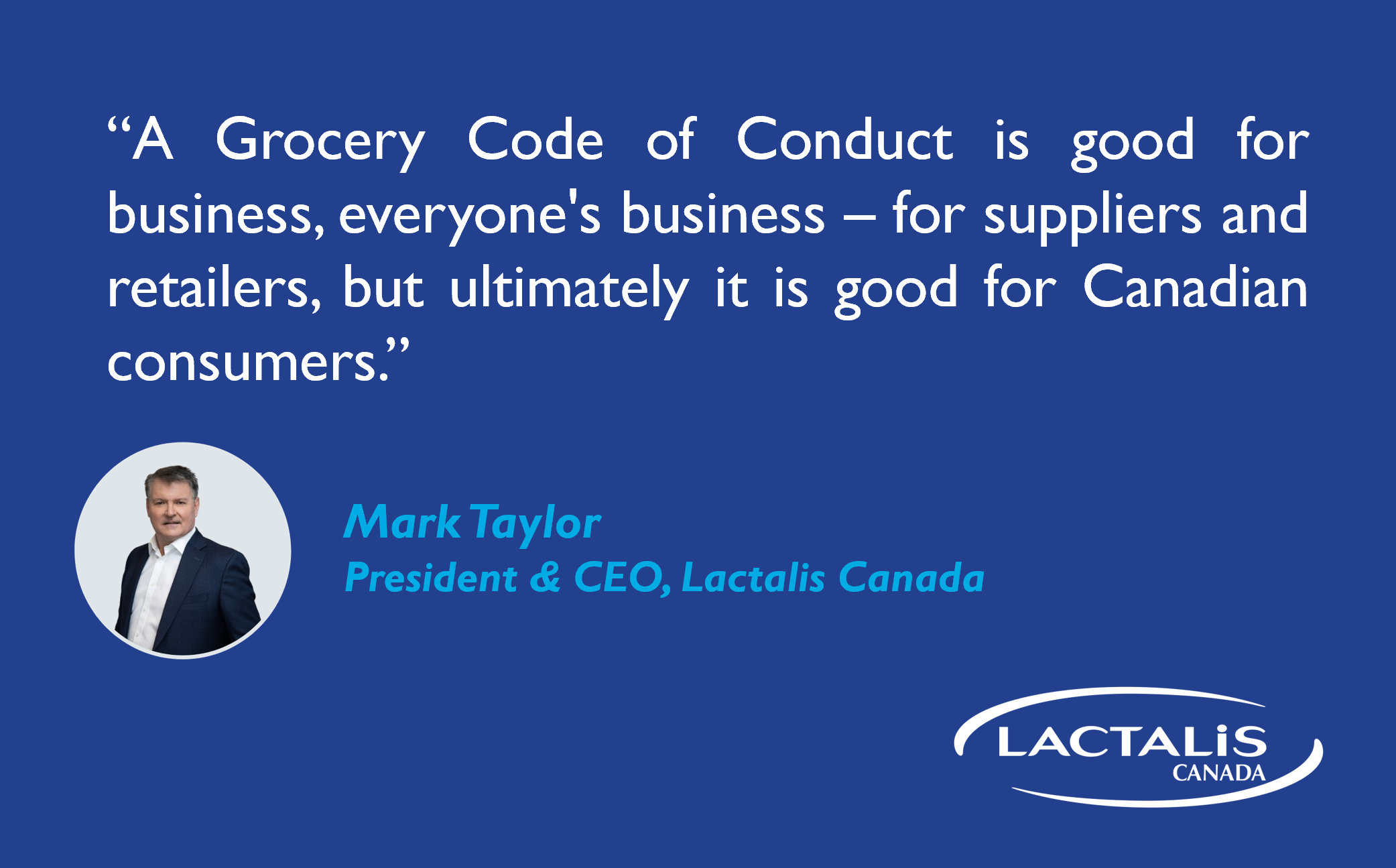 Lactalis Canada Applauds Grocery Industry’s Collaboration to Implement First-Ever Canadian Grocery Code of Conduct 