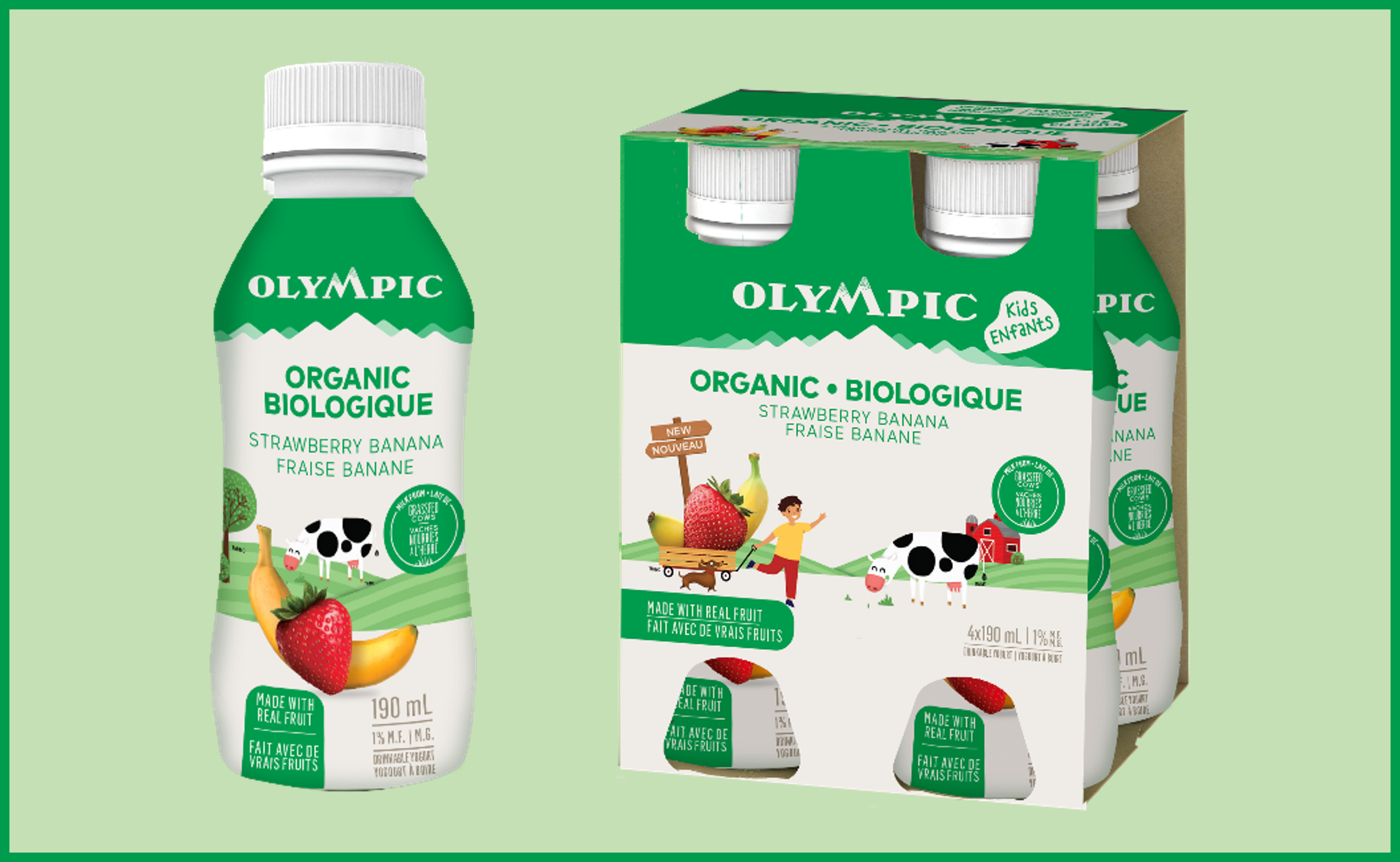 Lactalis Canada Launches The Only Organic Kids Drinkable Yogourt In The Canadian Market